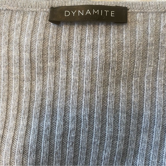 Dynamite Grey Knit Cardigan - Picture 8 of 10